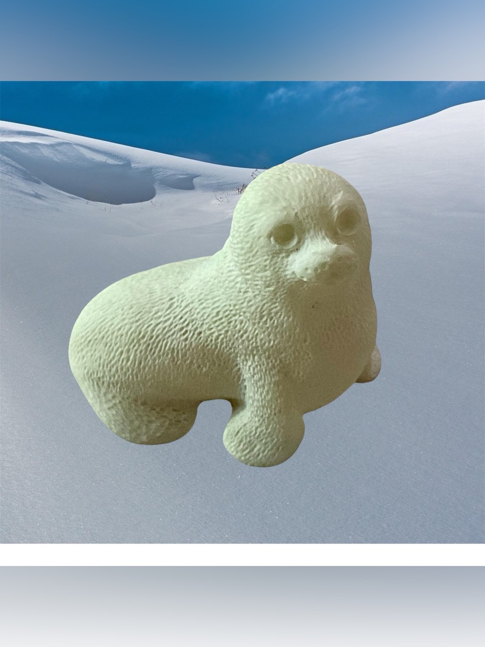 Vintage Triune Harp Seal Pup - Italian Alabaster